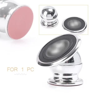 360 Degree Mount Magnetic GPS Cell Phone Holder Tablet Silver Universal Car - Picture 1 of 11
