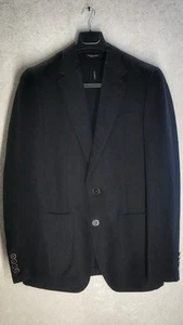 Dolce & Gabbana Leinen Blazer Schwarz Slim Fit IT44 / US34 $ 1500+ Einzelhandel - Bild 1 von 12