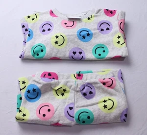 The Children's Place Kleinkind Mädchen Happy Face Fleece 2-teiliges Set MH7 grau Größe 3T - Bild 1 von 9