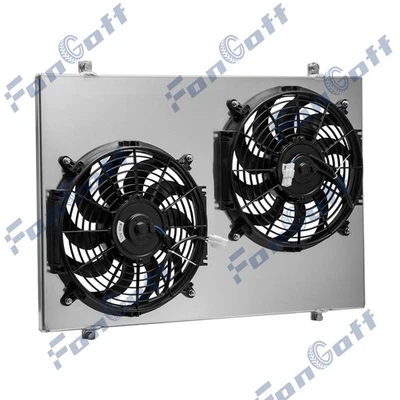 Aluminum Shroud Electric Fan For 1985-1997 Ford Bronco F150,F250 F350 4.9L L6 US - Image 1 of 4