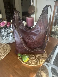 Lovely Bespoke Brown Leather Shoulder Cross Body Bag - Picture 1 of 8