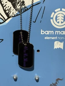 Collar con etiqueta de perro Bam Margera Viva La Bands 2005 mercancía nueva de stock - Imagen 1 de 6