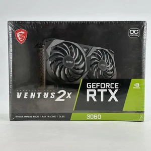 MSI Ventus 2X OC GeForce RTX 3060 12GB RAM - Graphics Card - NEW & SEALED!!! - Picture 1 of 2