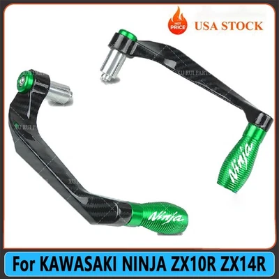 Green- For KAWASAKI NINJA ZX10R ZX14R Brake Clutch Levers Protector Guard Parts Foto 1 de 4