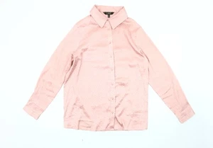 Lipsy Women's Pink Animal Print Collared Blouse - Picture 1 of 12