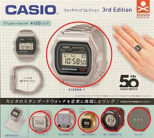 CASIO Cápsula Juguete Reloj Anillo Colección 3er III Juego Completo de 6 - Imagen 1 de 1