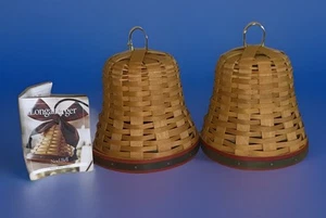 Set di (2) cestini a campana Longaberger 2000 Noel - Foto 1 di 4