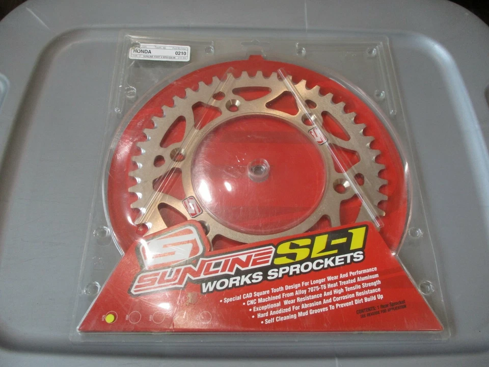 Piñón Sunline Honda RR 46T 2001-2006 CR125R 2001-2005 CR250R 0210-520-46 NUEVO DE STOCK Foto 1 de 2
