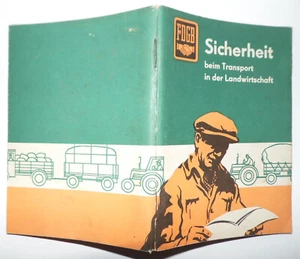 DDR, FDGB Broschüre, Sicherheit beim Transport in der Landwirtschaft, 1963 - Bild 1 von 7