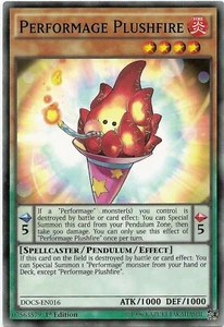 Performage Plüschfeuer DOCS-DE016 Common Yu-Gi-Oh Karte 1. Auflage Neu - Bild 1 von 3