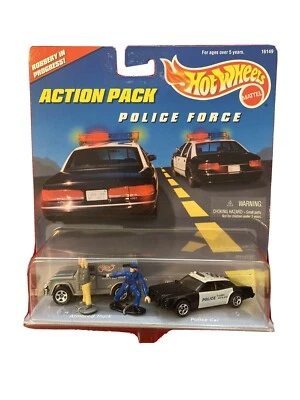 Hot Wheels 1996 Action Pack Police Force MOC VHTF - Image 1 of 4