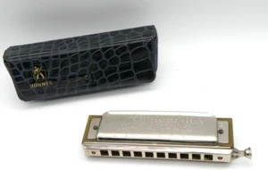 M. Hohner The Chromonica 260 Harmonica Key of C Made in GERMANY Vintage w/ Case - Picture 1 of 14