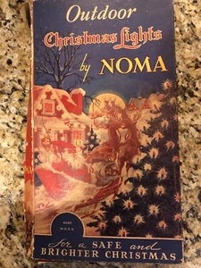 NOMA OUTDOOR CHRISTMAS LIGHTS STRING VINTAGE WITH BOX - Picture 1 of 11