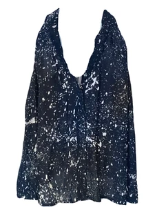Vero Moda Jeans Women Sleeveless Top w Stain Pattern Size S #LF601 - Picture 1 of 7