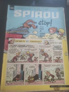 SPIROU N° 1207 DUPUIS - 1961  - sans Mini Récits - Bandeau BOULE ET BILL - Picture 1 of 1