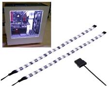 LED Light Strip Computer Lighting White Magnetic Molex Connector 2pcs for PC