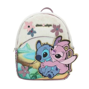 Stitch and Angel Plush Mini Backpack - Picture 1 of 13