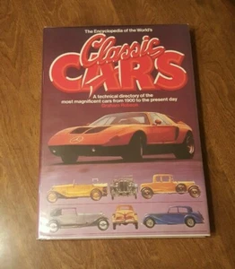 VINTAGE DIE ENZYKLOPÄDIE DER KLASSISCHEN AUTOS DER WELT - 1982 HARDCOVER MIT STAUBJACKE - Bild 1 von 12