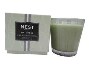 NEST Wellness Wild Mint & Eucalyptus Scented Candle ~ 21.1 oz / 600 ml / BNIB - Picture 1 of 4