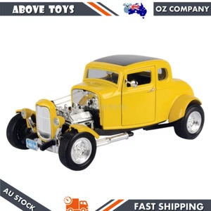 Motormax 1:18 Scale Timeless Legends 1932 Ford Hot Rod Yellow Diecast Vehicle - Picture 1 of 1