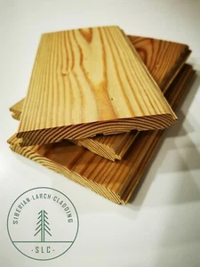 Siberian Larch Cladding Tongue Groove 14x116mm Grade AB TOP QUALITY - Picture 1 of 9