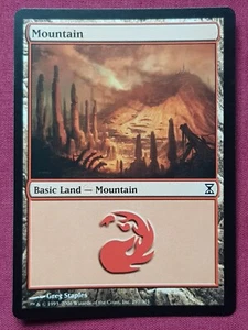 Magic The Gathering TIME SPIRAL MOUNTAIN 297 land card MTG - Picture 1 of 2