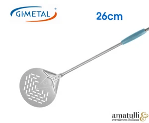 Pizzaschaufel zum drehen 26cm GiMetal Evoluzione Alu Pizza Schaufel 120cm Stiel - Bild 1 von 1