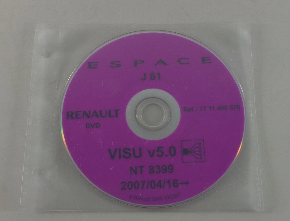 Diagramas de Cableado De CD Renault Espace Tipo J 81 - Modelo de Año 04/2007 - Imagen 1 de 1