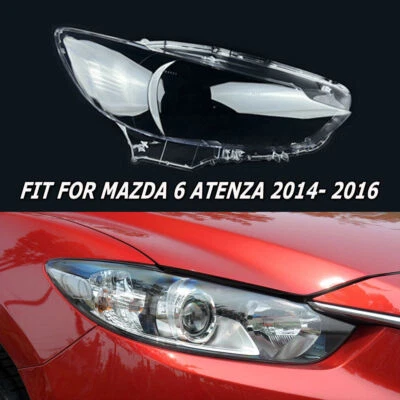 Right Headlight Lens Cover For Mazda 6 Atenza 2014-2016 Accessories Replacement - Image 1 of 4