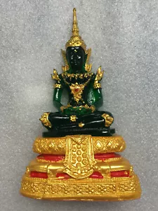 Perfect! Phra Kaeo Morakot Emerald Buddha Statue Rare Lucky Buddhist Thai Amulet - Picture 1 of 5