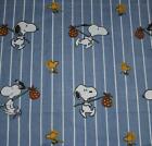 Vtg United Features Syndicate Peanuts Runaway Snoopy & Woodstock Twin Flat Sheet