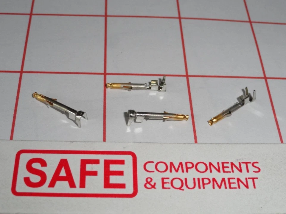 TE 770988-3 Contact Socket QTY-6 Mini-Uni MATE-N-LOCK Crimp Gold 22-18AWG MM-361 - Image 1 of 1