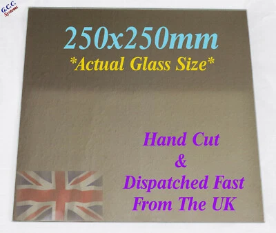 GCC SYSTEMS Piastra in vetro specchio 250 x 250 mm per letto stampante 3D riscaldato Geeetech ANet Prusa