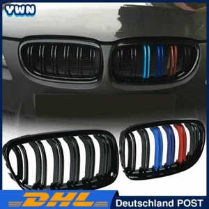 Frontgrill Nieren für BMW 3er E90 E91 Pre-LCI 09-11 M-Farbe Sport Kühlergrill - Bild 1 von 6