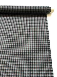 Tela de tapicería antracita a cuadros 3 para Mercedes Benz W107 SL107 tela de asiento tela de coche - Imagen 1 de 3