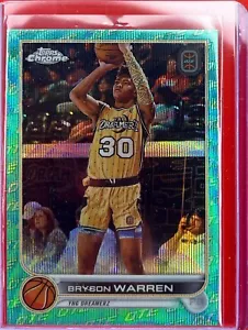 2022-23 Topps Cromo - OTE Aqua Bryson Warren Novato Numerado #’d/199 - Imagen 1 de 4