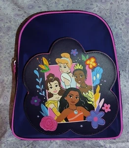 Nuovo con etichetta!! Disney Princess Power - Zaino con applicazioni artistiche su schermo floreale 10" - Foto 1 di 7