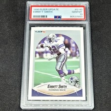 1990 Fleer Update Emmitt Smith #U-40 RC Rookie Card Cowboys PSA 10 GEM MT Mint