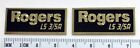 Rogers LS 3/5A haut-parleur badge logo gravé paire de laiton massif  