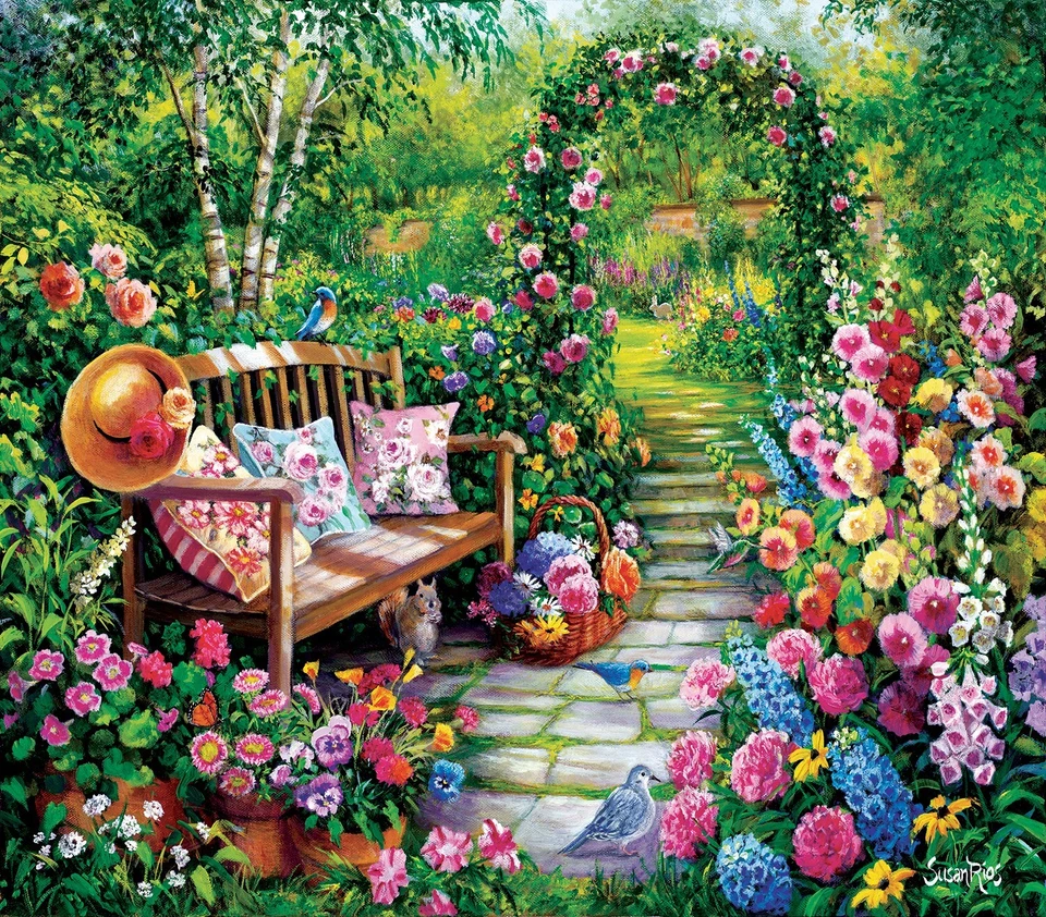 Sunsout - Kim's Garden - Puzzle 1000 piezas NUEVO Foto 1 de 1