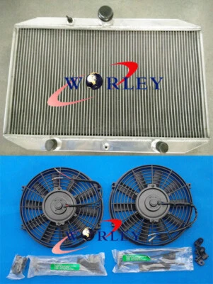 Radiador de aluminio + ventilador para Jaguar XKE E-TYPE 5.3 Series 3 V12 1971-1974 manual Foto 1 de 4