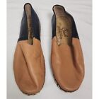 Sabah Women's Sz. 39/8 Brown Black Multicolor Leather Handmade Loafer Flats Shoe