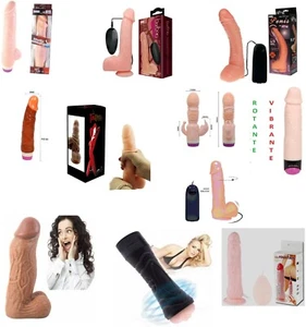 Super DILDO vaginale anale uomo donna STIMOLANTE ROTANTE SPRUZZANTE masturbatore - Foto 1 di 12