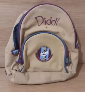 child size diddl mouse soft canvas shoulder bag - school holiday brown design - Picture 1 of 4