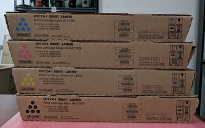 4 картриджа для печати Ricoh Savin Lanier 842251 842252 842253 842254 *новые* | T78 - Изображение 1 из 4