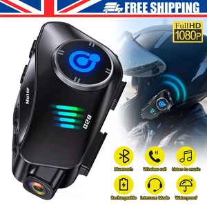 Casco Moto Impermeabile WIFi Auricolare Bluetooth con Telecamera Registratore 1080P - Foto 1 di 7