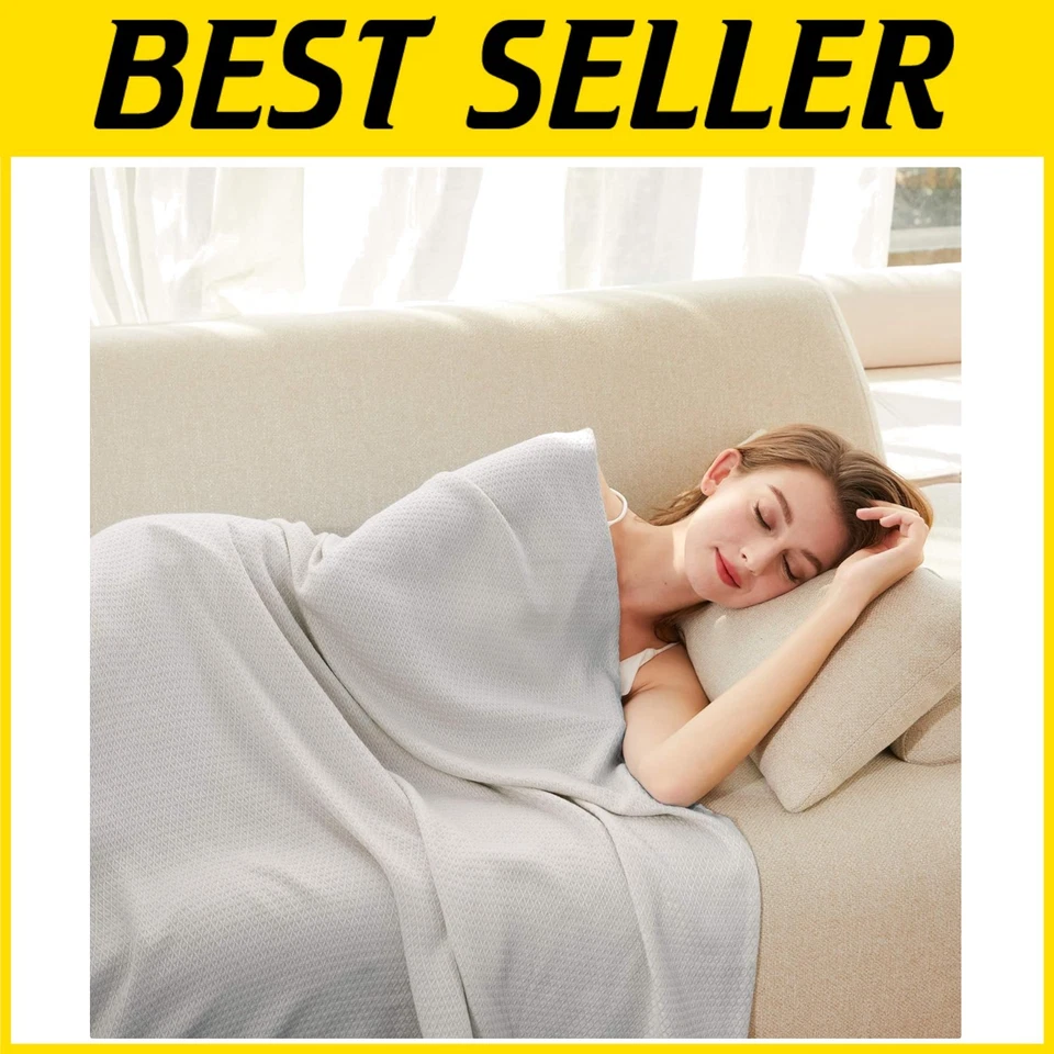 Lightweight Bamboo Cooling Blanket, Easy Care Machine Wash - Image 1 of 4