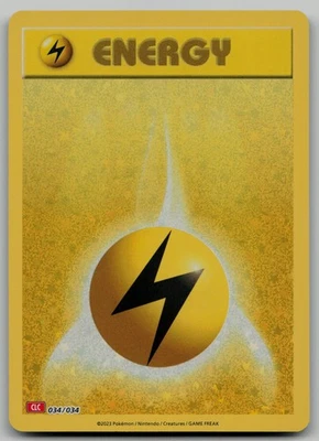 Basic Lightning Energy Classic Collection Trading Card Game Classic 034/034 NM - Image 1 of 2