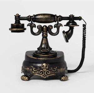 Hyde & Eek! Target Halloween Animated 9” Telephone Prop Victorian Skeleton Scene - Picture 1 of 3