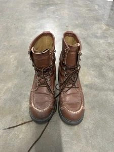 Stivali vintage Cabela's uomo 9 pelle marrone Gore-Tex isolati Vibram Gumlite - Foto 1 di 6